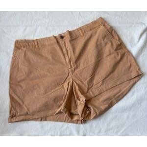 Old Navy Everyday Shorts Women's 3X Plus Khaki Tan Cotton Blend NWOT Chino Comfy